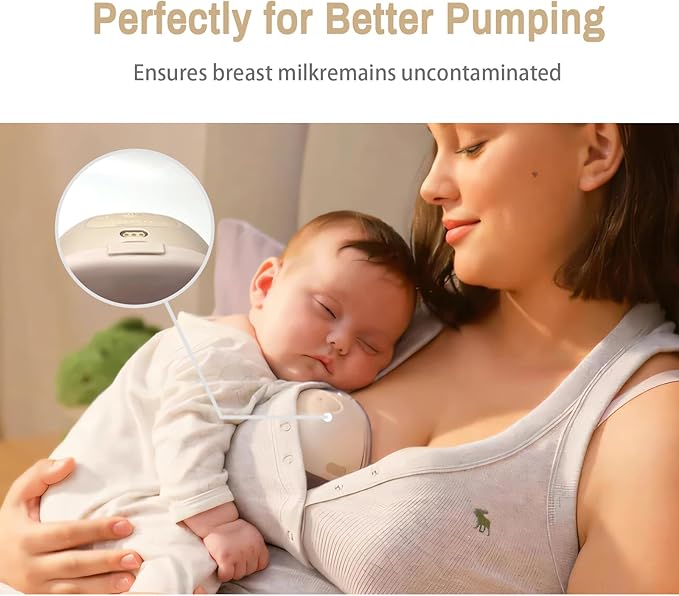 6pcs Replacement Spout Cap for eufy Wearable Breast Pump E/20/E10/S1/S1 Pro, Dustproof, Keep Clean, Prevents Leaks from the Top, Fit for eufy Breast Pump Parts