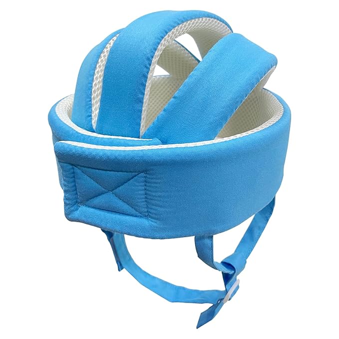 Baby Helmet Toddler Children Headguard Infant Head Cushion Protective Harnesses Cap Soft Adjustable Kid Hat Head Protector (Blue)