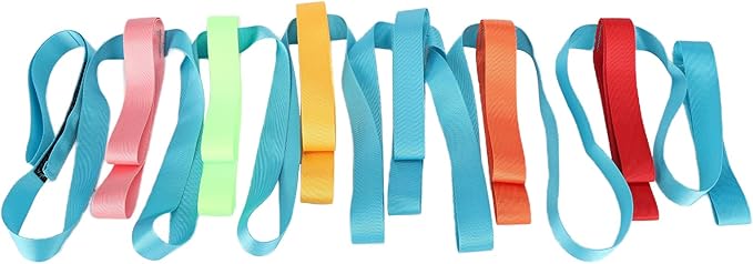 Joyzan Safety Walking Rope, Toddler Outdoor Walk Line Colorful Handles 12 Children 2 Teacher Short Detachable Transition Wrist Leashes Guide Preschool Nursery Daycare Teacher School Kids Kindergarten