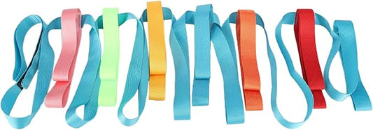 Joyzan Safety Walking Rope, Toddler Outdoor Walk Line Colorful Handles 12 Children 2 Teacher Short Detachable Transition Wrist Leashes Guide Preschool Nursery Daycare Teacher School Kids Kindergarten