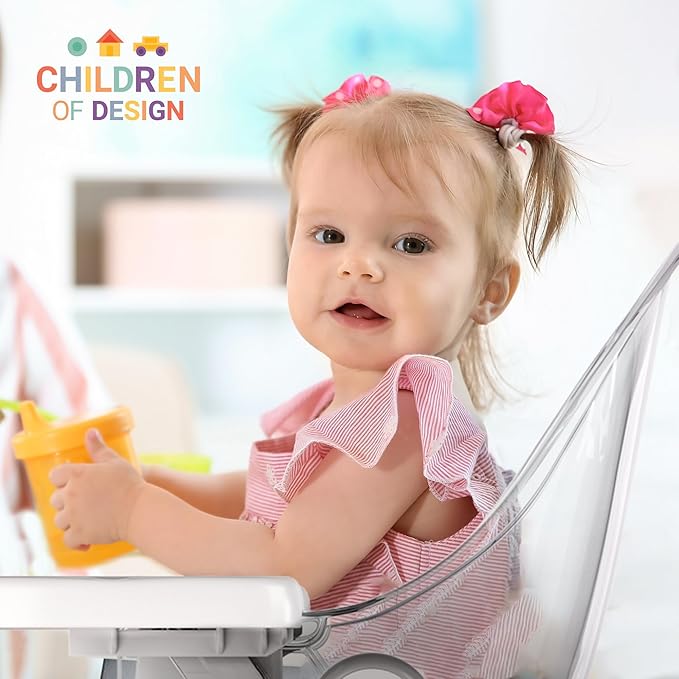 Classic Non-Reclinable 6 in 1 Baby High Chair for Babies and Toddlers, Modern Safe & Compact Wooden Highchair, Easy to Clean, Removable Tray, Easy to Assemble