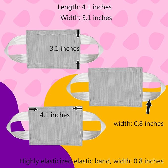 Door Silencer & Baby Proof Latch Cover - Quiet Close Cushion Pads That Prevent Slamming & Accidental Locking, Noise-Reducing Soft Close for Toddler Safety (3-Pack, Light Gray)