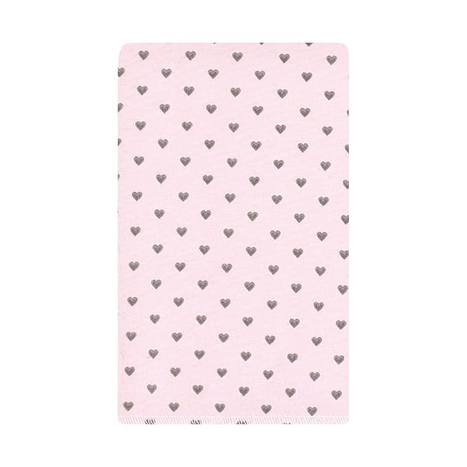 Hudson Baby Unisex Baby Cotton Flannel Burp Cloths, Farm Friends Pink 10-Pack, One Size