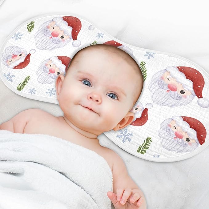 vvfelixl Joyful Winter Christmas Burp Cloths for Baby Boy Girls Baby Washcloths Burp Rags 1 Pack