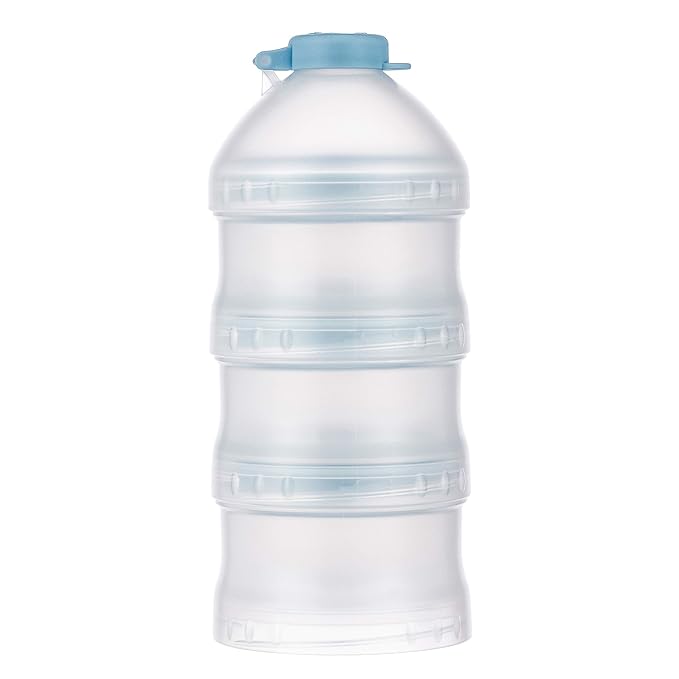 Simba Twist-Lock Stackable Milk Powder Formula Dispenser and Snack Storage Containers, Blue (BPA Free)