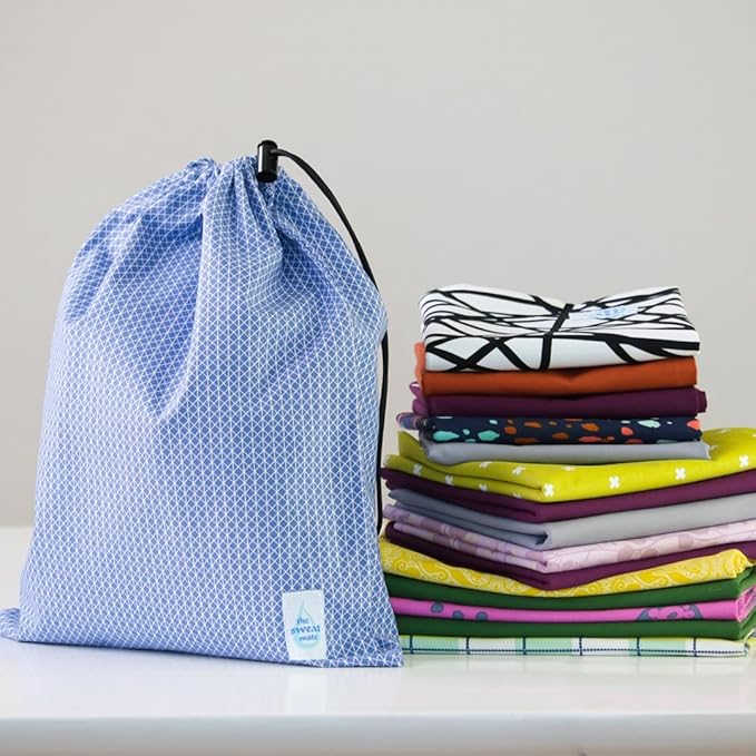 The Sweat Mate: Wet Bag for Anything Stinky, Sweaty, Soggy, Soiled, or Soaked. Washable and Reusable! (Eggplant, Large 16"x18")