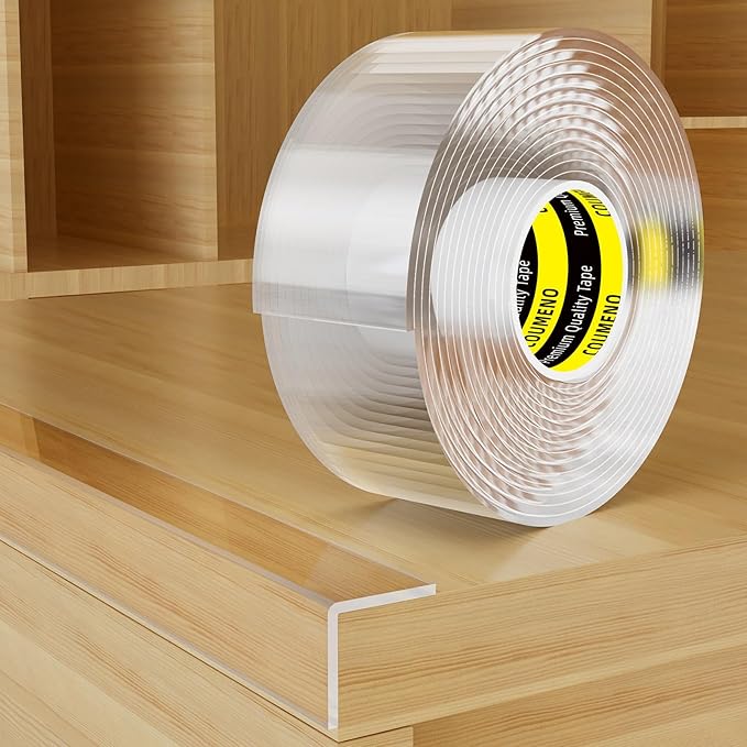 Clear Edge Protector & Corner Guards,1.6in(W) x 16.4FT（L, Baby Proof Corner Protectors for Furniture,Table Bumper for Baby Safety, Sharp Edge Protector for Drawers, Tables, Cabinets