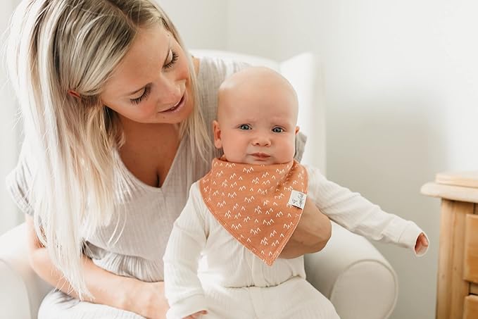 Copper Pearl Baby Bandana Bibs, 4 Pack