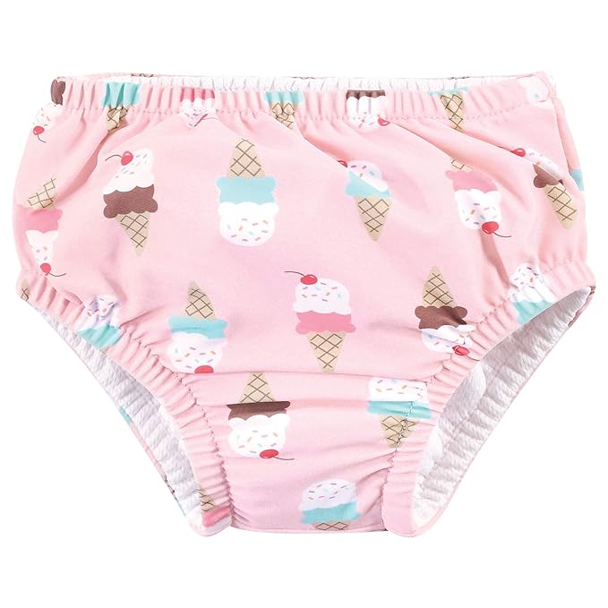 Hudson Baby Unisex Baby Swim Diapers, Ice Cream Cone, 4 Toddler