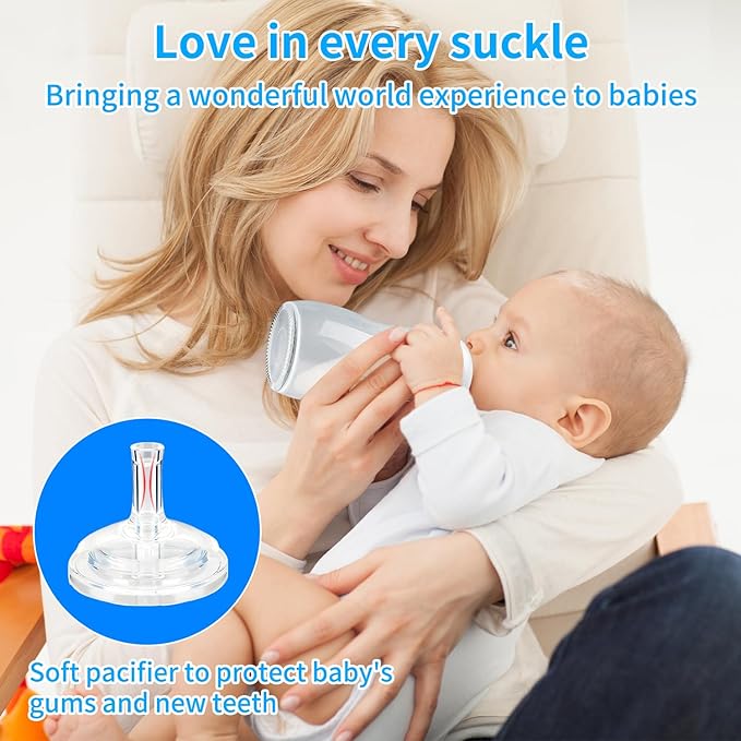 Sippy Straw Nipples for Philips Avent Natural Baby Bottles, My Grippy Spout Sippy Cup and Natural Trainer Sippy Cup, Replacement Bottle Nipple BPA-Free,4 Count, 8m+