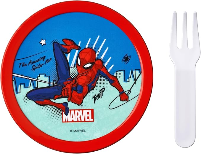 Mepal - Fruitbox Campus - Snack box for kids - Dishwasher and microwave safe - BPA free - 300 ml - Spiderman