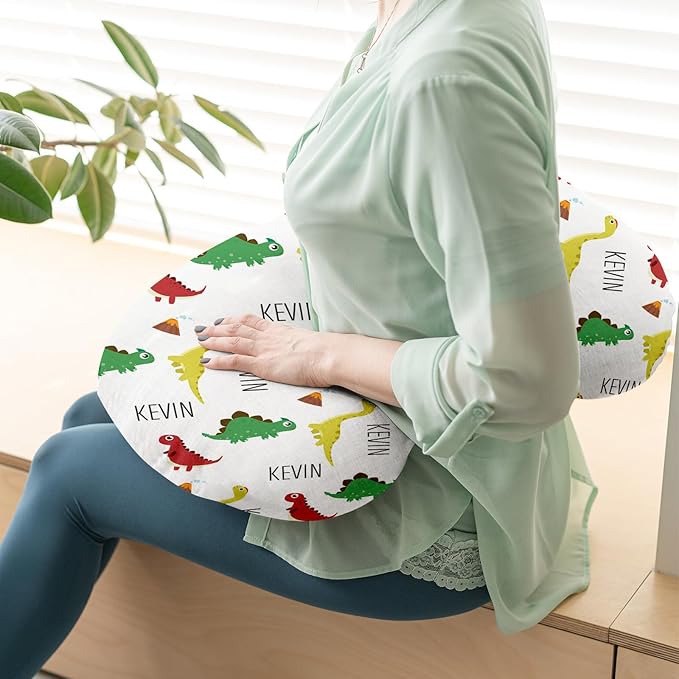 Dyoart Baby Nursing Pillow Cover,Personalized Soft Nursing Covers,Custom Name Breastfeeding Pillow Cover for Bottle Feeding,Comfortable,Infant(one Size)