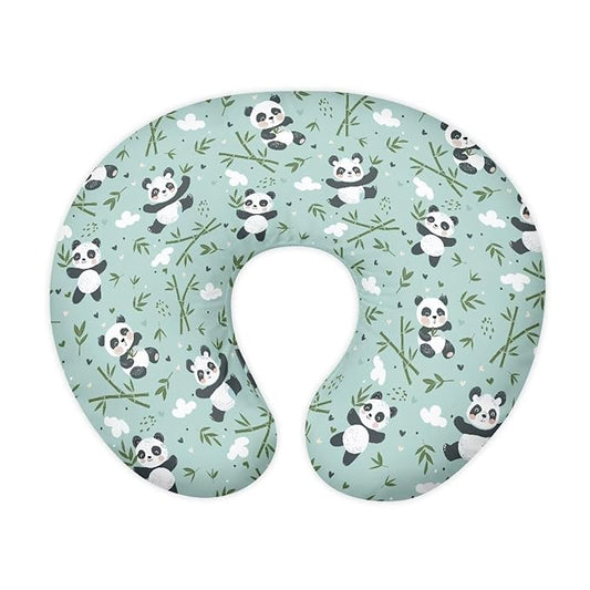 Panda Bamboo Nursing Pillow Covers for Breastfeeding Pillows Ultra Soft Nursing Pillow Slipcovers Elastic Feeding Pillow Covers for Baby Girl and Boys Newborn