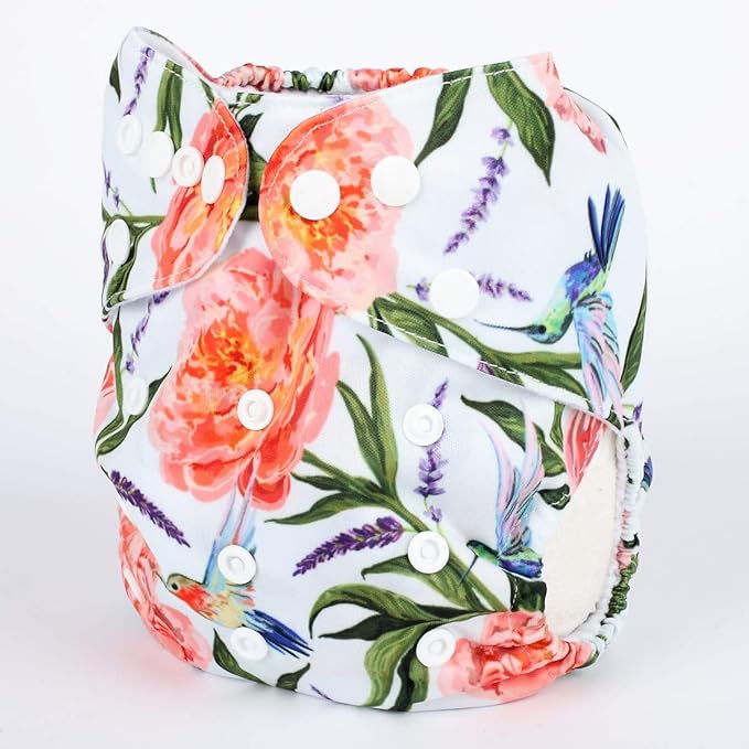Baby Pocket Diaper Nappy Reusable Washable 8lbs to 36lbs (Hummer)