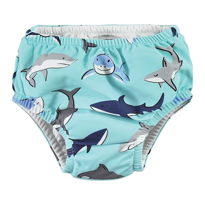 Hudson Baby Unisex Baby Swim Diapers, Shark, 12-18 Months