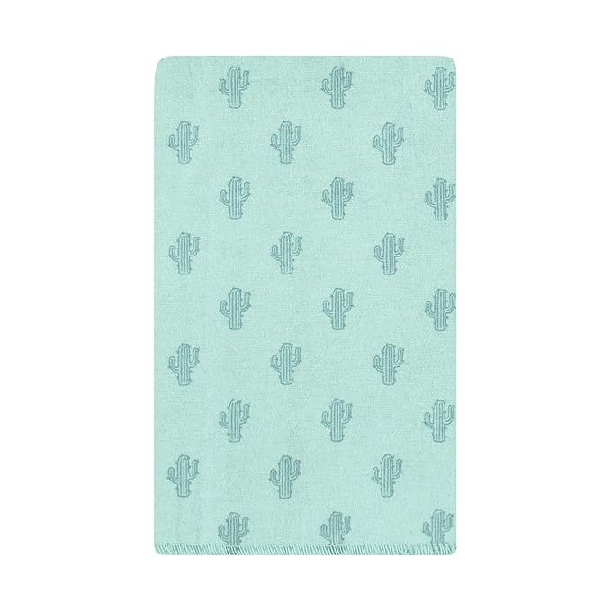 Hudson Baby Unisex Baby Cotton Flannel Burp Cloths, Desert Cactus 10-Pack, One Size