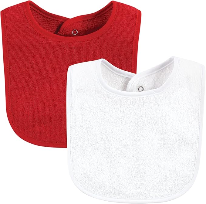 Hudson Baby Unisex Baby Drooler Bib With Waterproof Lining