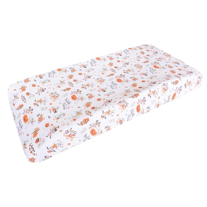 Copper Pearl Premium Knit Diaper Changing Pad Cover 'Mickey Mouse's Boo Bash'