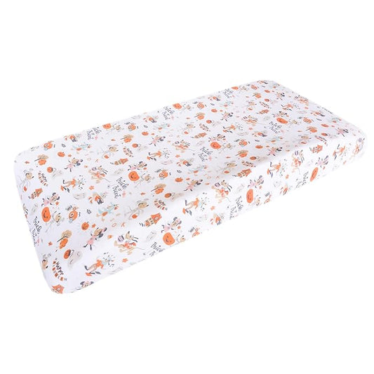 Copper Pearl Premium Knit Diaper Changing Pad Cover 'Mickey Mouse's Boo Bash'