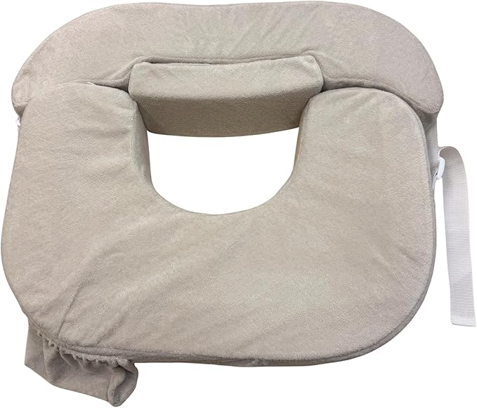 My Brest Friend Twin Nursing Pillow Cover – New and Improved with Integrated Waterproof Liner, Slipcovers for Baby - Adjustable Fit, Easy Care, Durable - Twin Nursing Pillow Not Included, Soft Sand