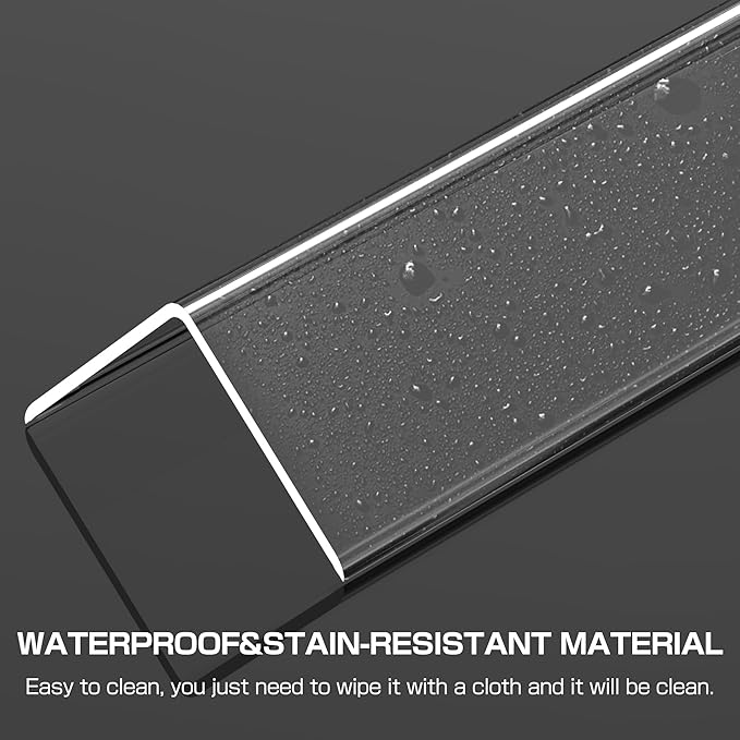 16" x 1.18" Wall Corner Protectors, 4PCS Clear Self-Adhesive Guards, Corner Guards & Edge Protector for Walls, Cabinet Doors, Edge Protector Trim, Easy to Install and Clean