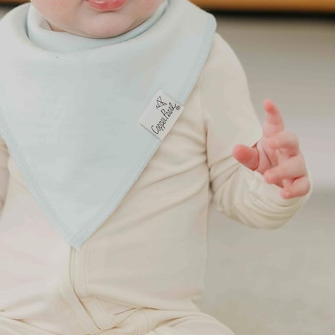 Copper Pearl Baby Bandana Bibs, 4 Pack