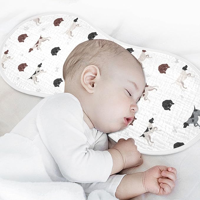 German Shorthaired Pointer Dog Muslin Burp Cloths for Baby 2 Pack Soft 100% Cotton Baby Washcloths Bibs for Boy Girl
