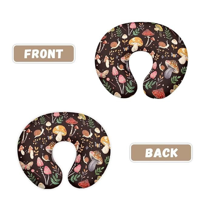 Baby Nursing Pillow Cover, Mushroom Breastfeeding Pillow Cover Boys Girls, Nursing Pillow Case for Newborn Nursing Pillow Slipcovers for Breastfeeding Moms