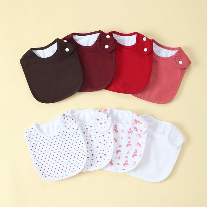 Waterproof Baby Bibs for Boys & Girls Soft and Absorbent Bandana Drool Bibs Set for Infant Newborn 0-12 Months