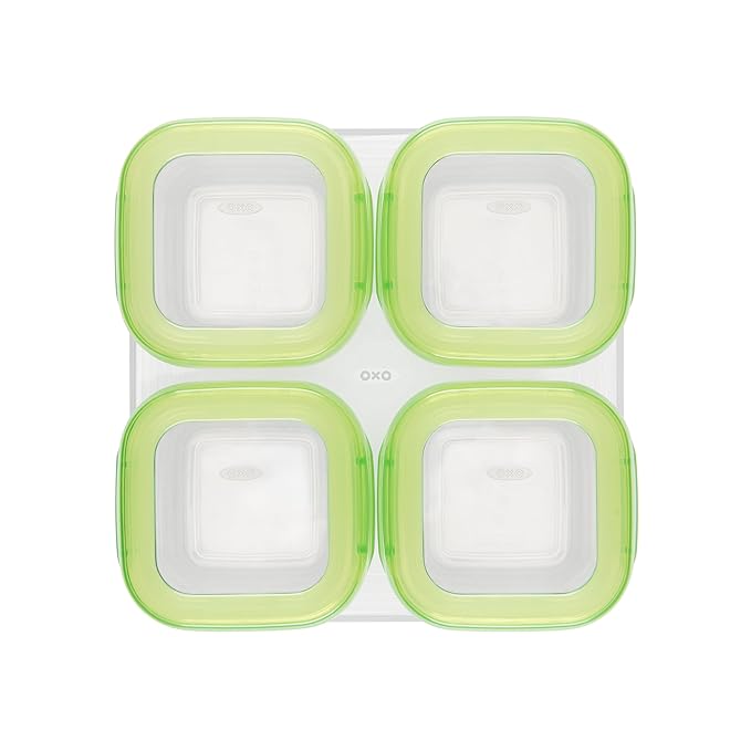 OXO Tot Baby Blocks Freezer Storage Containers 4oz- New Colors Available