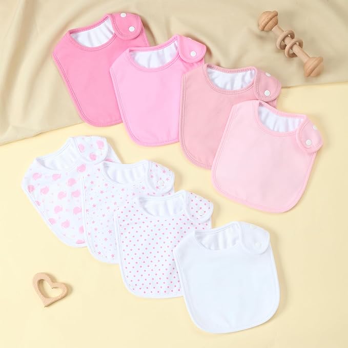 Waterproof Baby Bibs for Boys & Girls Soft and Absorbent Bandana Drool Bibs Set for Infant Newborn 0-12 Months
