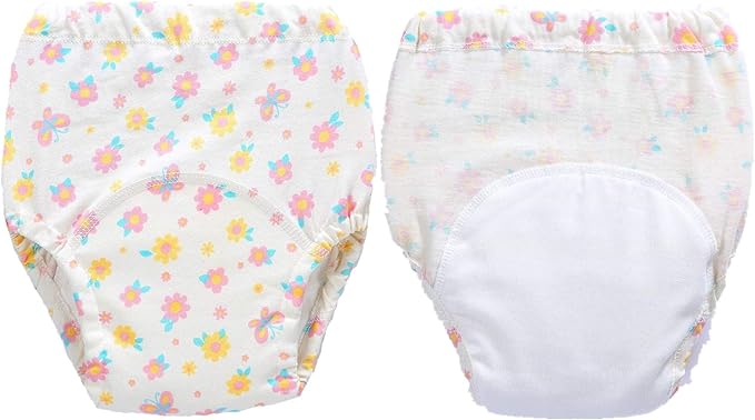 4 Pack Baby Toddler Reusable Toilet Pee Potty Training Pants Cloth Diapers Underwear