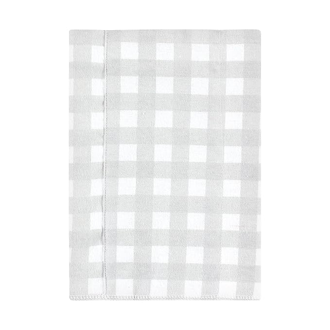 Hudson Baby Unisex Baby Cotton Flannel Burp Cloths, Neutral Woodland Pals 4-Pack, One Size
