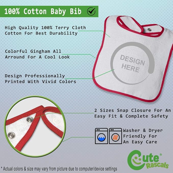 Custom Toddler & Baby Bibs Burp Cloths Dad My Daddy is Faster Than Your Race Car Dad Father's Day Cotton Baby Items for Baby Girl & Boy White Red Custom Text Here