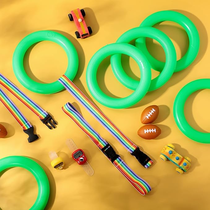 Tatuo 12 Set Toddlers Walking Rope for Preschool Toddlers Detachable Transition Rope Safety Daycare Rope for Preschool Daycare Kindergarten School Kids Outdoor Supplies (Green)