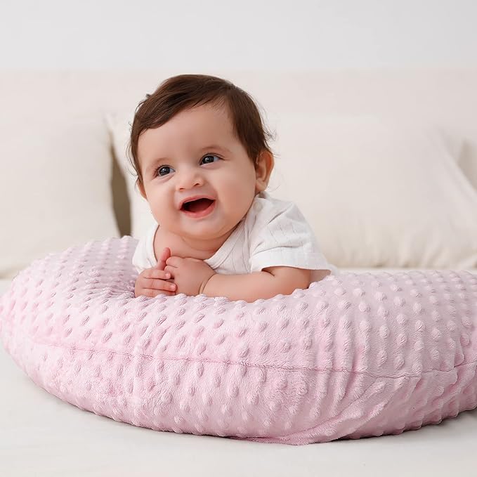 Nursing Pillow Cover, Breastfeeding Pillow Slipcover Snugly Fits for Nursing Pillow for Baby Boys and Girls, Premium Quality Microfiber, Ultra Soft Comfortable (Blushing Bride)