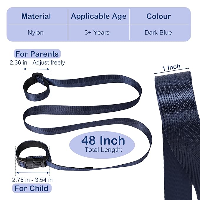 Secure Wrist Leash Harness for Older Children with Autism Special Needs ADHD, Escape Proof Wrist Leash with Adjustable Tether and Lock Buckle, Child Elopement Leash