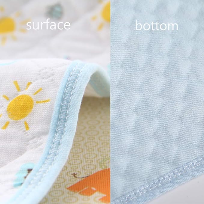 Waterproof Changing Pads Portable - Breathable Leak Proof Mattress Pad Protector Baby Changing Mat for Toddler, Kids Pack of 3 (XL (27.5 x 41.3 Inch))