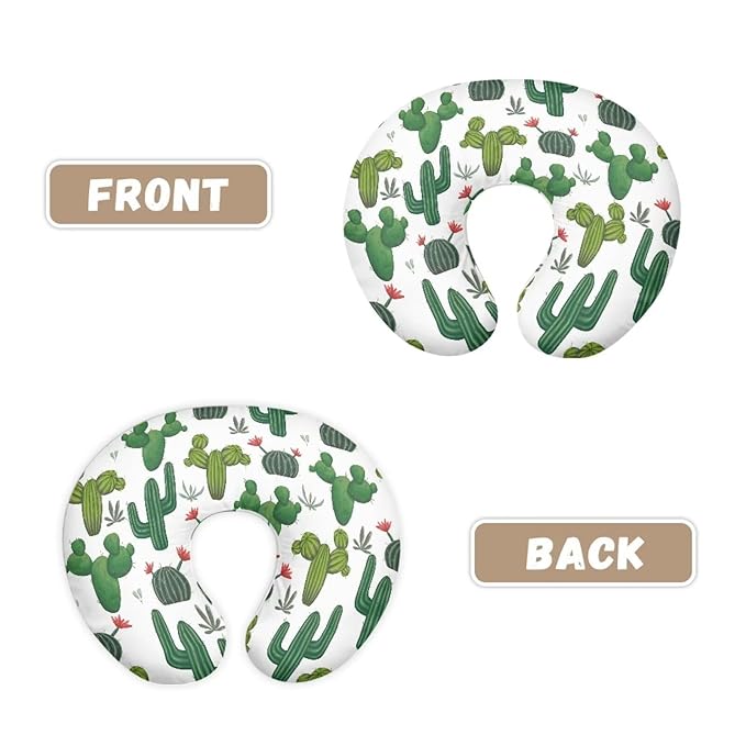 Cacti Nursing Pillow Cover Slipcover for Breastfeeding Pillows, Soft and Stretchy Safely Breastfeeding Pillow Cover Baby Essentials
