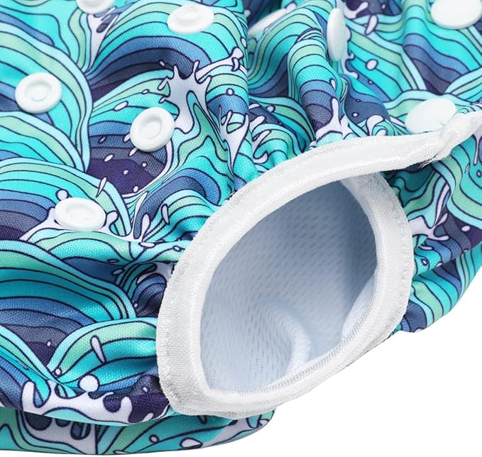 storeofbaby Reusable Swim Diapers Covers Waterproof Swimming Pants for 8-36lbs Unisex Baby Pack of 2