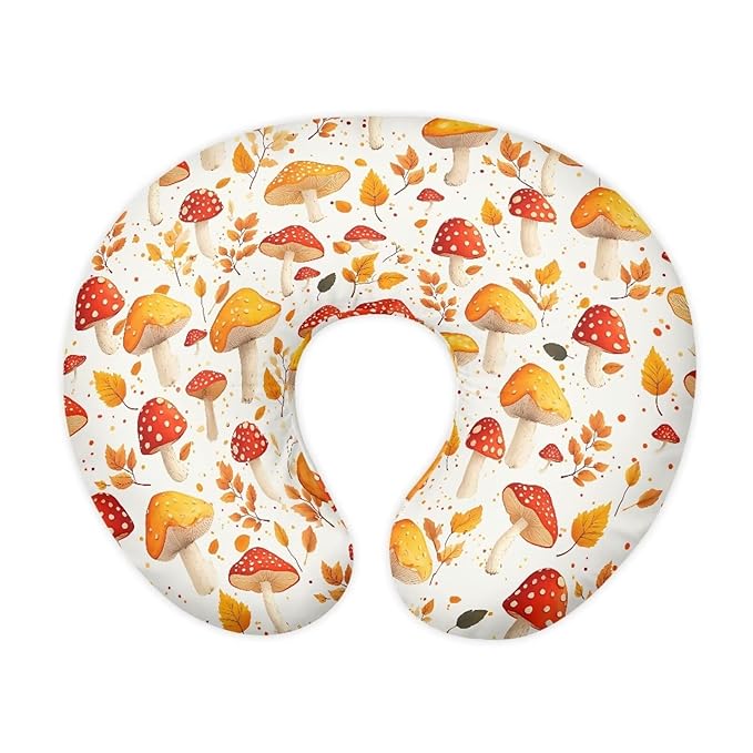 Red Yellow Mushroom Baby Nursing Pillow Cover Ultra Soft Comfortable Newborn Nursing Pillow Case Baby Essentials