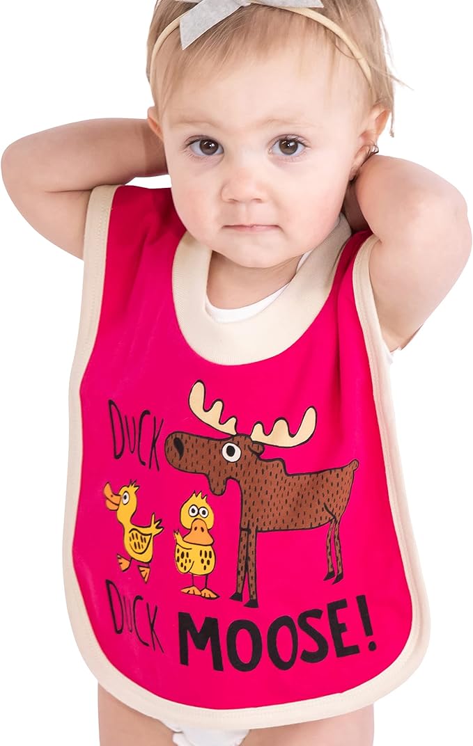 LazyOne Animal-Print Baby Bibs, Cute Baby Shower Gifts