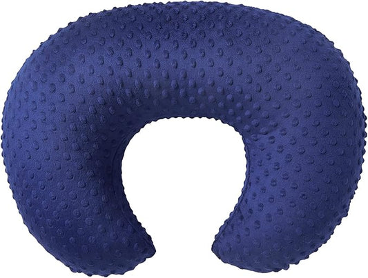 Baby Nursing Pillow Cover, Nursing Pillow Slipcovers for Breastfeeding Moms, Ultra-Soft Fit Standard Infant Nursing Pillows for Infant Newborn Baby Boy Girl (Estate Blue)