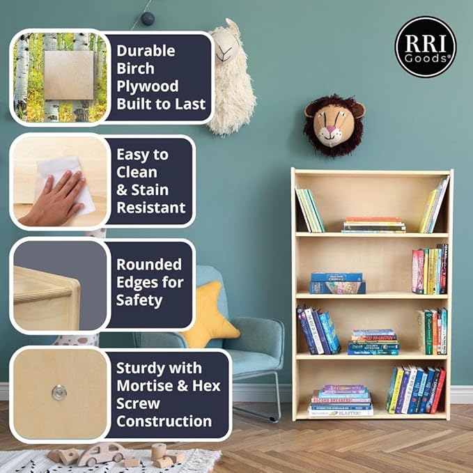 Diaper Storage Organizer, 100% Birch Plywood Wall Mount Diaper Caddy for Nursery, Daycare, Schools