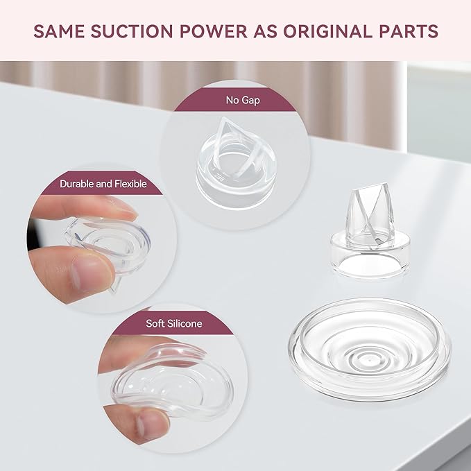 10 Pack S9 Pro / S12 Pro / S9 / S12 Duckbill Valve, Compatible with Momcozy/TSRETE/NaNaLazy/bluefair Breastpump, for Zomee/Legendairy Collection Cups