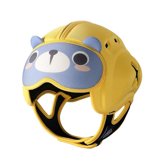 Mambobaby Baby Head Protector Helmet for Crawling and Walking, Breathable Soft Helmet, Ultra-Lightweight & Adjustable, Prevents Bumps Safety Helmet for Infants Toddlers 6-24 Months (Honey Bear)