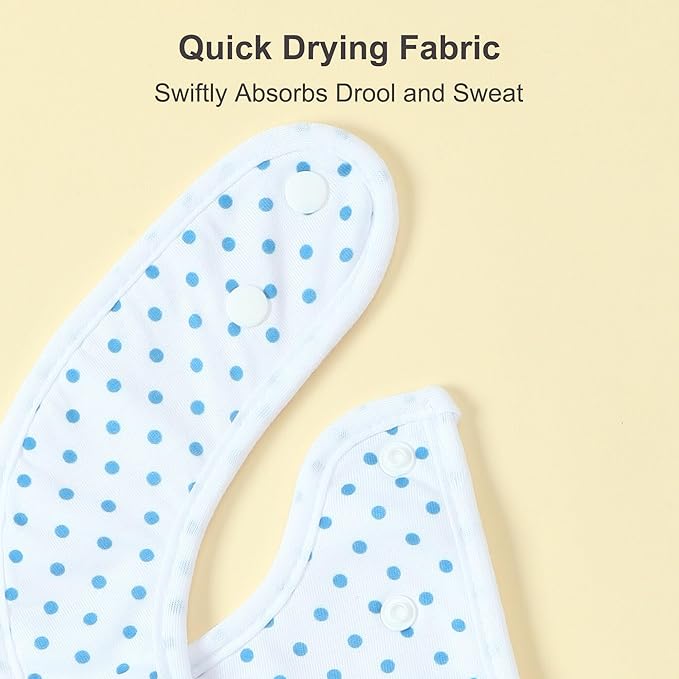 Waterproof Baby Bibs for Boys & Girls Soft and Absorbent Bandana Drool Bibs Set for Infant Newborn 0-12 Months