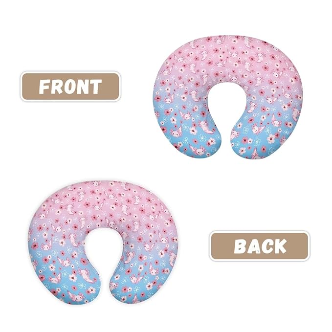 Salamander Flower Baby Breastfeeding Pillow Cover Nursing Cover for Newborn Girls Boys Super Soft and Comfortable for Home, 1 Pack