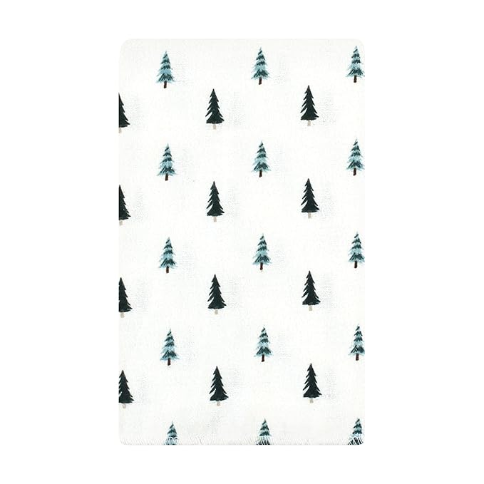 Hudson Baby Unisex Baby Cotton Flannel Burp Cloths, Boy Woodland Pals 10-Pack, One Size