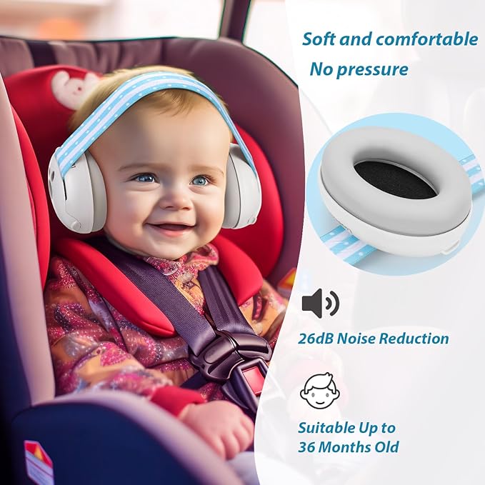 Baby Ear Protection, Noise Cancelling Headphones for Babies and Toddlers Up to 36 Months